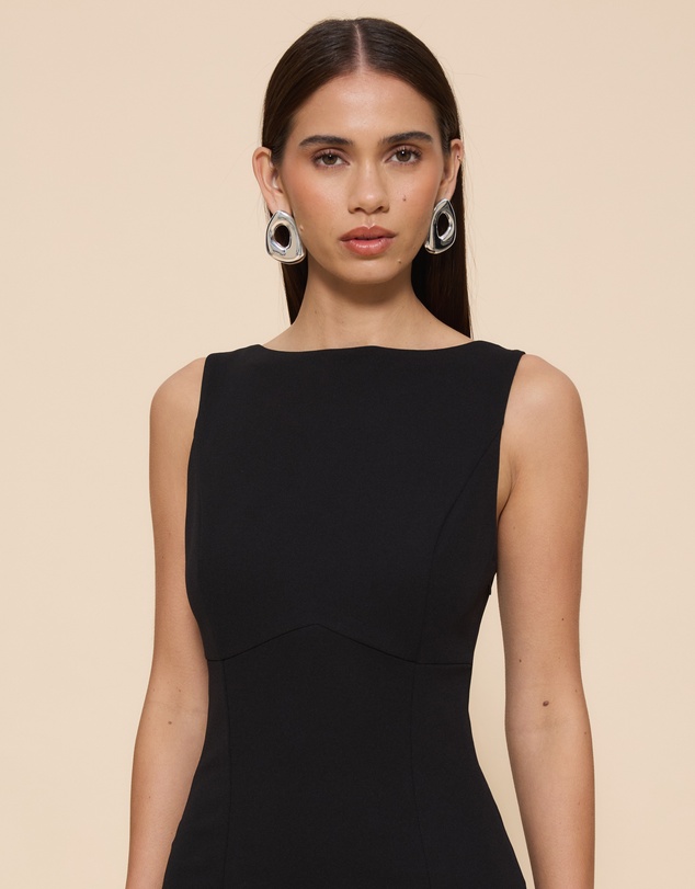 CHANCERY - Shay Boat Neck Maxi Dress With Open Back
