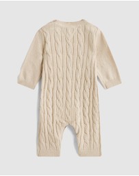 Tommy Hilfiger - Cable Knit Relaxed Coverall - Baby
