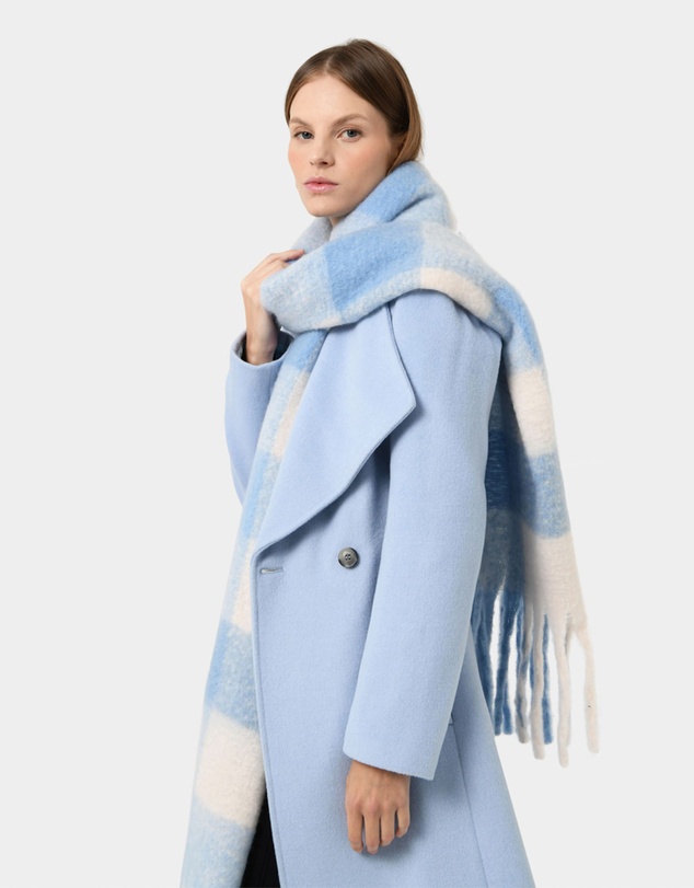 Forcast - Rosy Checked Scarf
