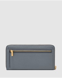 Fossil - Logan Blue Zip Clutch