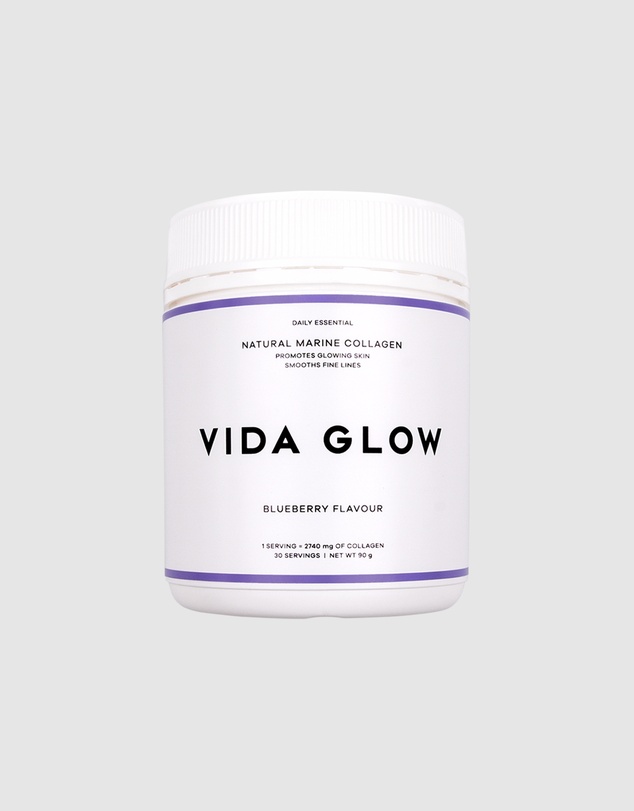 Vida Glow - Natural Marine Collagen Powder 90g Blueberry