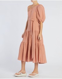Amelius - Saloma Linen One Shoulder Dress