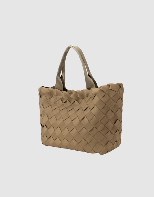 Chuchka - Woven Neoprene Large Tote - Large Weave Nude