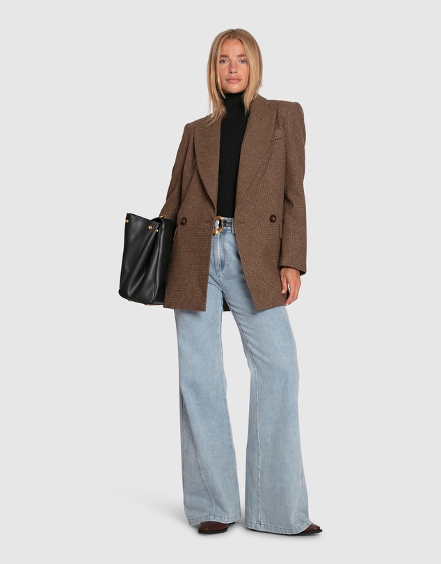 Belle & Bloom - Big Brother Talk Wool Blend Blazer