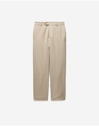 Calibre - Straight Leg Wool Pants Sand