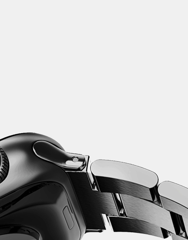 Friendie - Stainless Steel Link Bracelet Band - The Sydney - Apple Watch Compatible