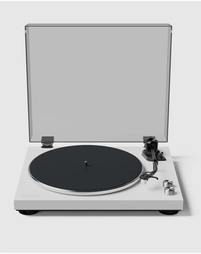 iWorld - Kanto OBI3 Turntable with Bluetooth 5.3, Preamp, and Pitch Control - Matte White