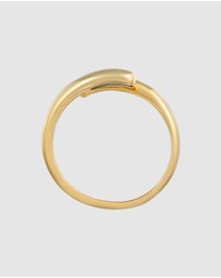 Elli Jewelry - Ring Everday 925 Sterling Silver Gold-Plated