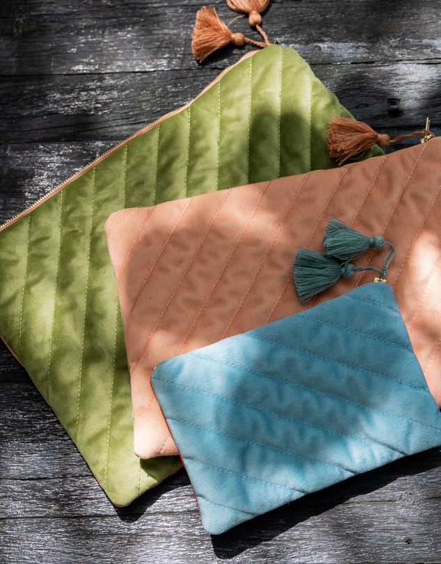 Linen House - Ella Velvet Pouch