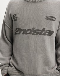 Cotton On - Washed Graphic Crew Knit