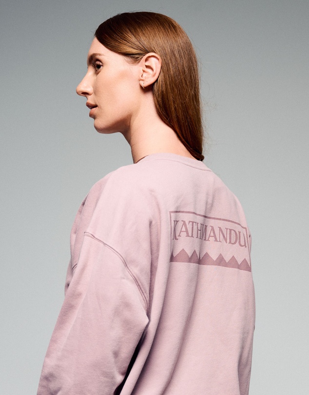 Kathmandu - Heritage Logo Slouchy Brushed Crew