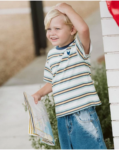 Fox & Finch - Casablanca Stripe Tee - Kids