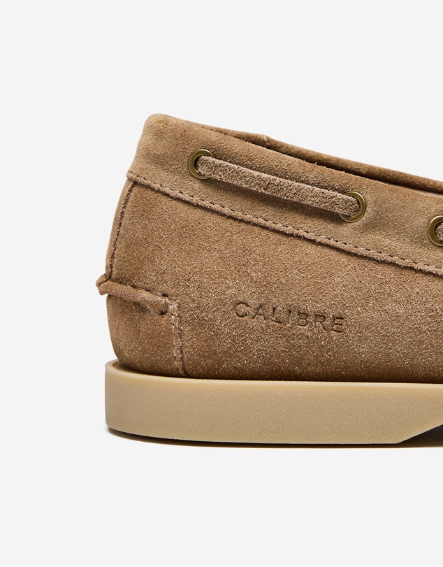 Calibre - Suede Boat Shoe Stone
