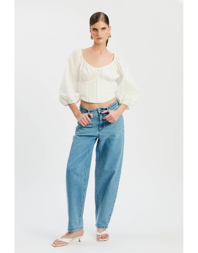 Bardot - Delphina Barrel Leg Jean