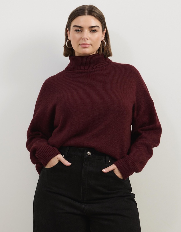 Atmos&Here Curvy - Winnie Wool Blend Knit Jumper