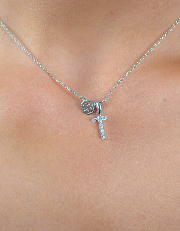 Georgini - Georgini Luxury Letters T Initial Pendant Silver