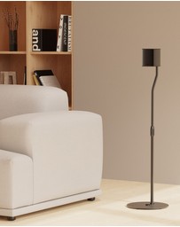 iWorld - Kanto SLH Universal Height Adjustable Speaker Stands for Satellites up to 4.1 kg - Black, Pair