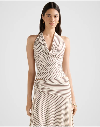 Forever New - Della Cowl Halter Neck Top