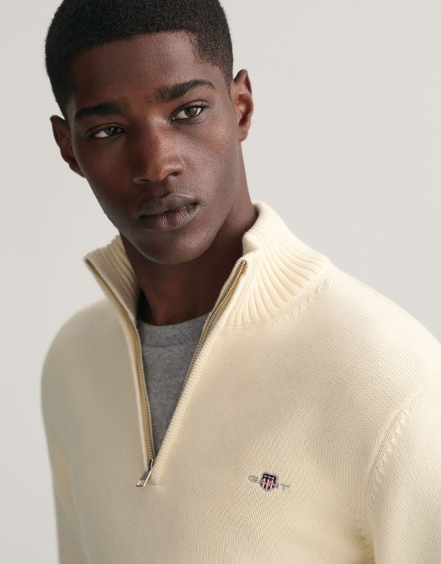Gant - Casual Cotton Half-Zip Knit