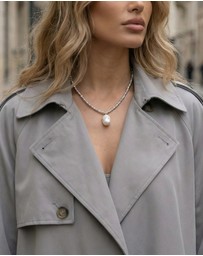 Izoa - Odette Drop Pearl Necklace