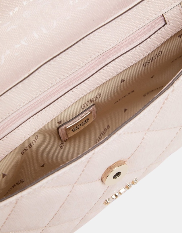 GUESS - Pink Libby Flap Crossbody Bag