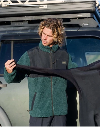 Billabong - Mens Boundary Summit Mock Neck Fleece Top