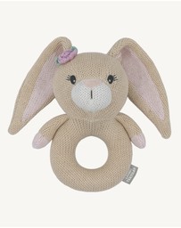 Living Textiles - Knitted Ring Rattle - Amelia the Bunny