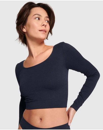 Sloggi - sloggi EVER Infused Aloe Crop Top Long Sleeve