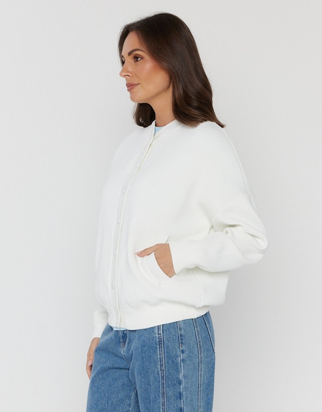 ALEXANDRA - Alfonso Knit Jacket Ivory