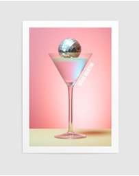 Olive et Oriel - Disco Martini 1 by Andreas Magnusson Art Print
