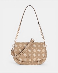 GUESS - Emelie Logo Flap Shoulder Bag