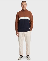 Academy Brand - Academy Contrast 1/4 Zip Sweat