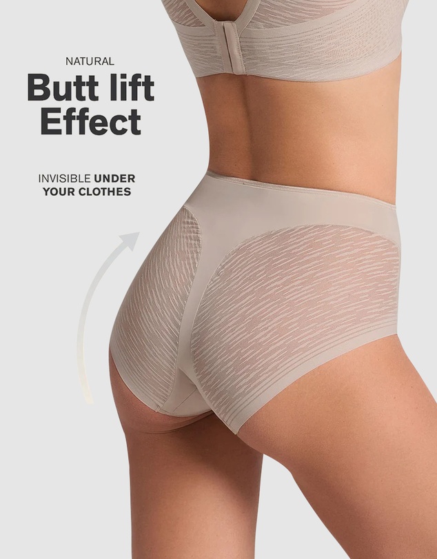 Leonisa - Sheer Undetectable Medium Control High Waist Shaping Brief