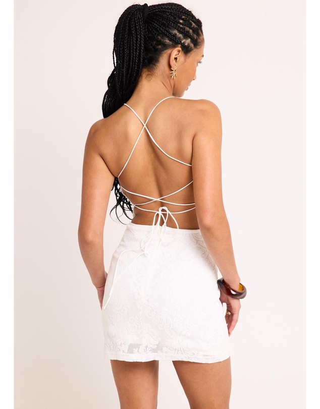 Subtitled - Vista Lace Knit Mini Dress