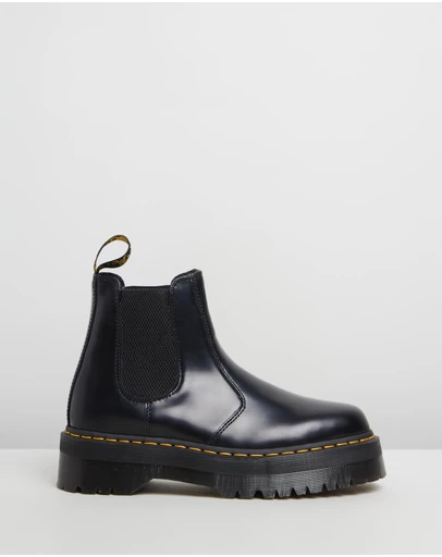 Dr Martens - Unisex 2976 Quad Leather Platform Chelsea Boots