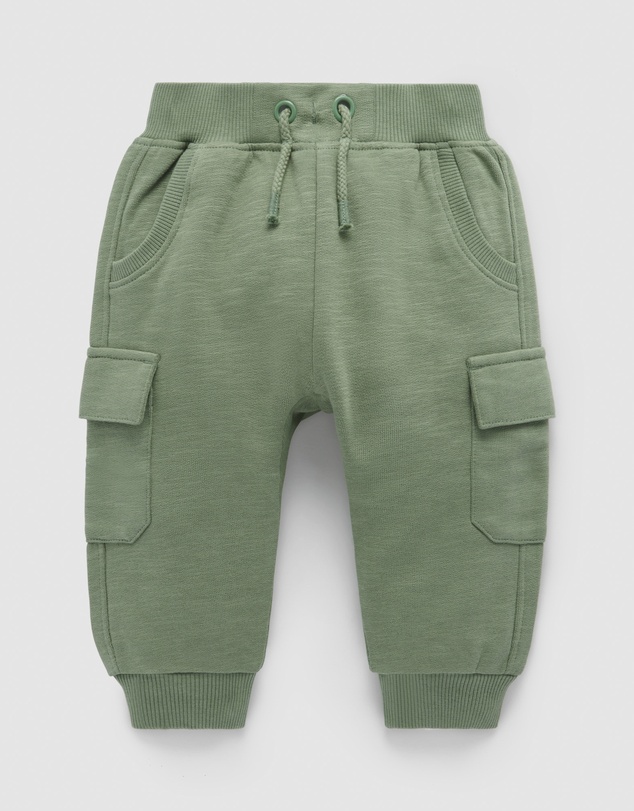 Purebaby - Cargo Track Pant -Kids-Babies
