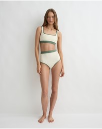 BONDI BORN - Hayden Bikini Top - Sage (Sculpteur®)