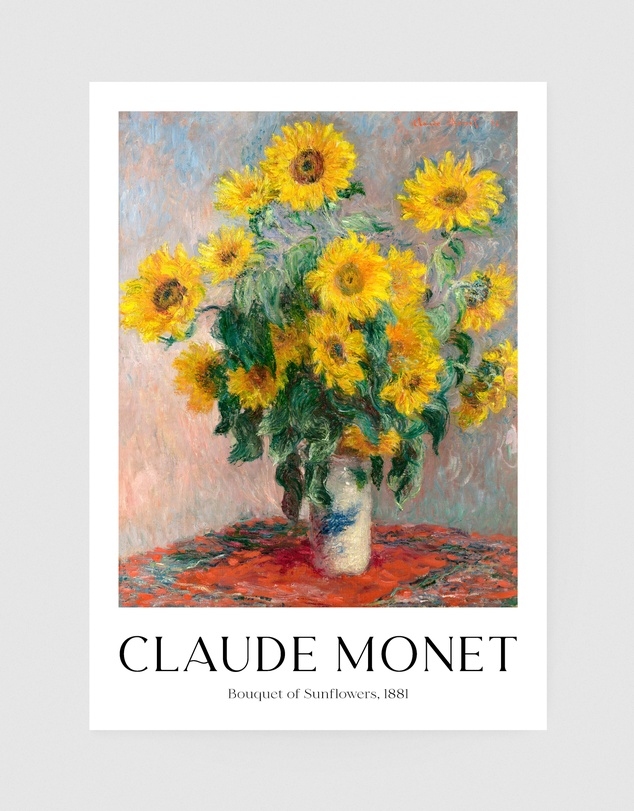 Inka Arthouse - Sunflowers by Claude Monet Art Print