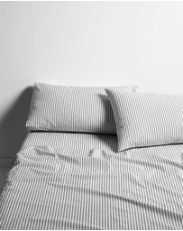Aura Home - Ticking Stripe Sheet Set