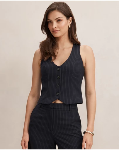 Forever New - Paloma Pinstripe Waistcoat