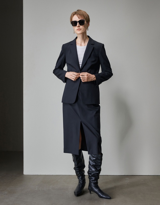 IDA+S - Reva Wool Midi Suit Skirt