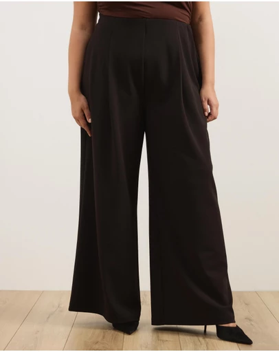 Atmos&Here Curvy - Gwen Pleated Palazzo Pants