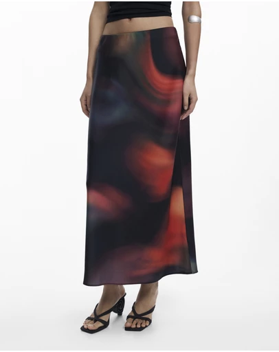 Desigual - Long Skirt with print