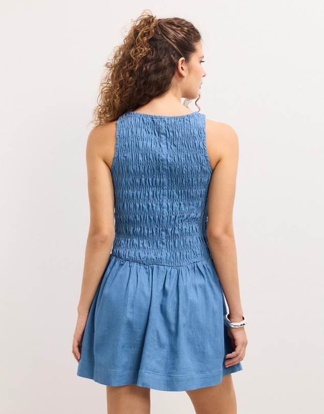 The Fated - Jemima Soft Denim Mini Dress