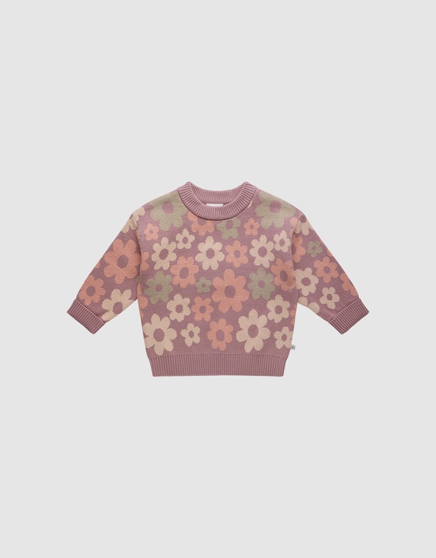 Kynd Baby - Knit Jumper in Bold Floral