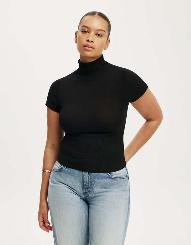 Cotton On - Close Knit Ss Roll Neck