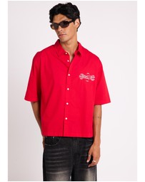 Black Noise White Rain - Script Short Sleeve Shirt