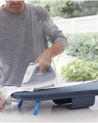Joseph Joseph - Pocket Plus Folding Table-top Ironing Board with Advanced Cover (Blue)