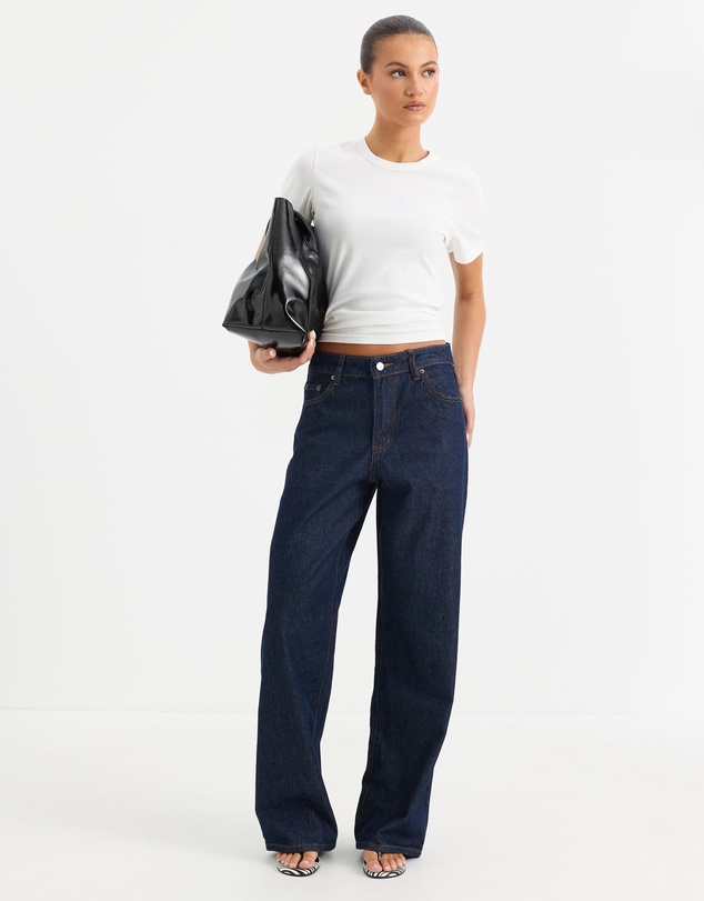 Calli - Tyla Mid Rise Baggy Jeans