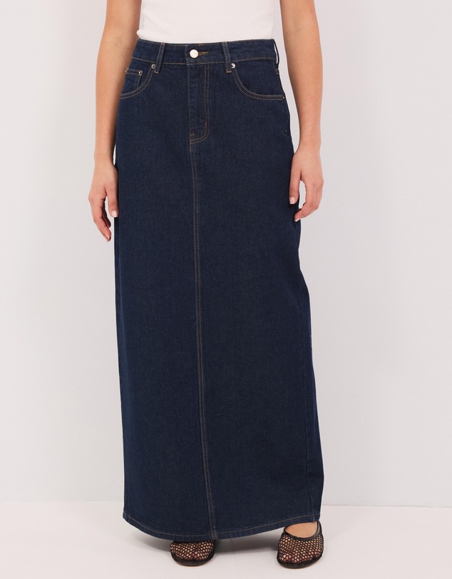 Calli - Cassandra Denim Maxi Skirt